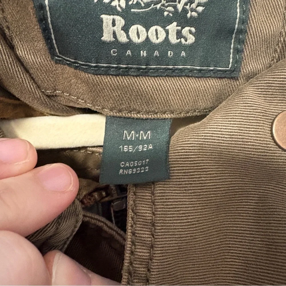 Roots Canada Green Cotton Cargo Utility Field Jacket, Zip + Snap, Pockets Medium - Picture 7 of 16